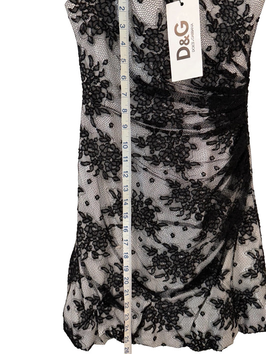 Dolce & Gabbana Black Lace Mini Dress