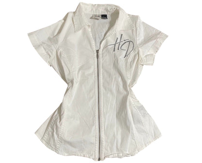 Harley-Davidson Zip-Up Rhinestone Logo Top 2006