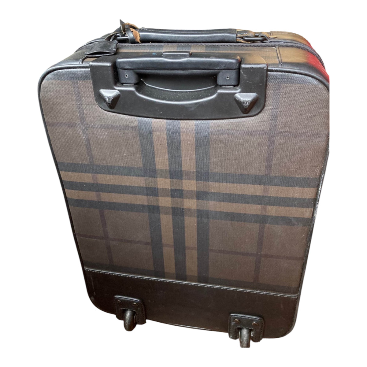 Burberry Haymarket Check Rolling Carry-On Suitcase