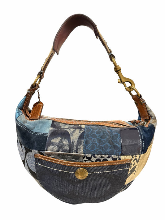 Coach Patchwork Denim Shoulder Bag