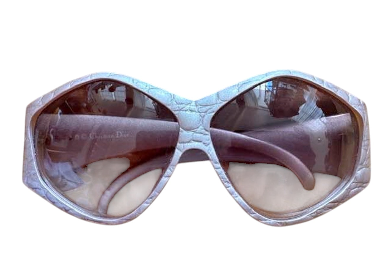 Christian Dior Oversized Sunglasses – White Frame