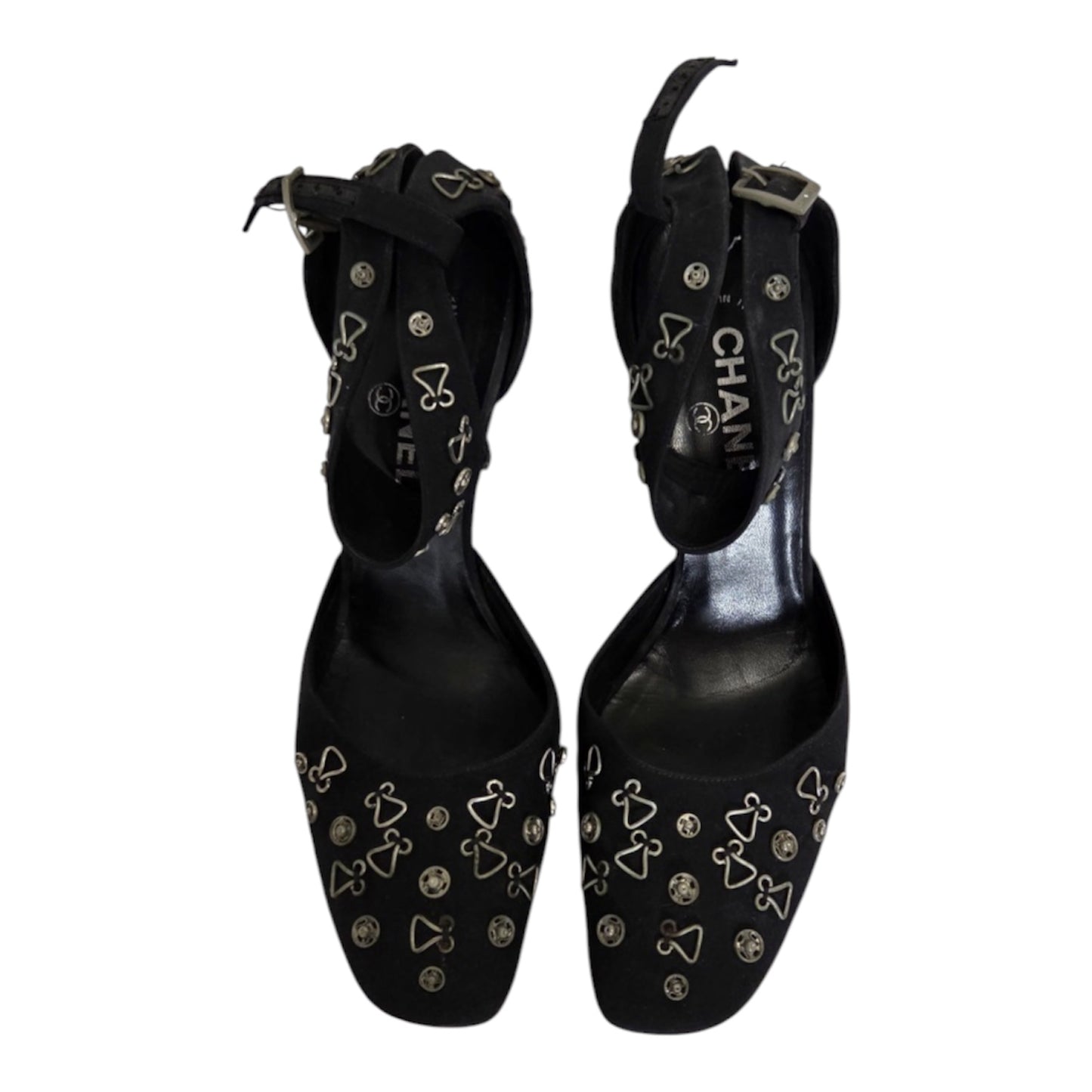 Chanel black cloth heels from the Fall/Winter 2003 collection