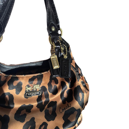 Coach Madison Phoebe Leopard Ocelot Shoulder Bag