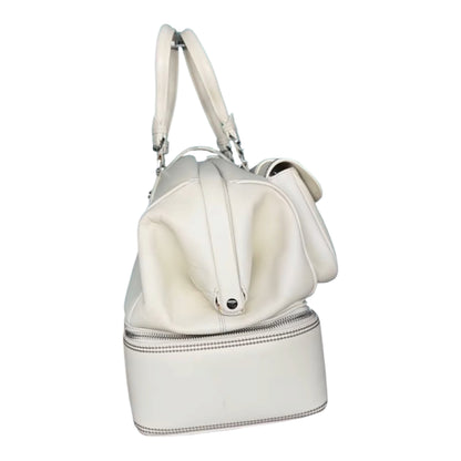 Dior White Leather Large Detective Bag
