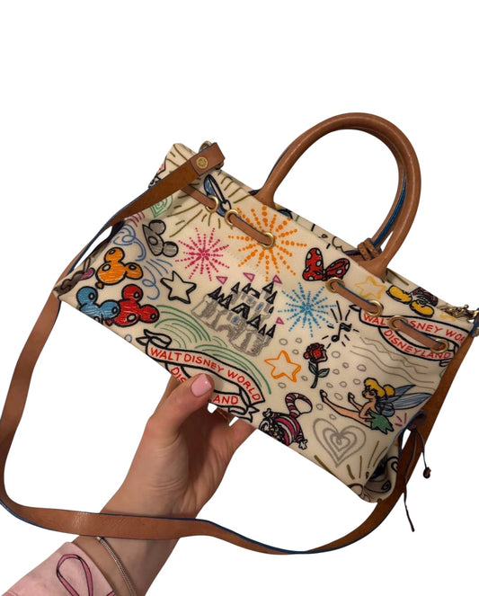 Dooney & Bourke Disney Sketch Print Tassel Bag
