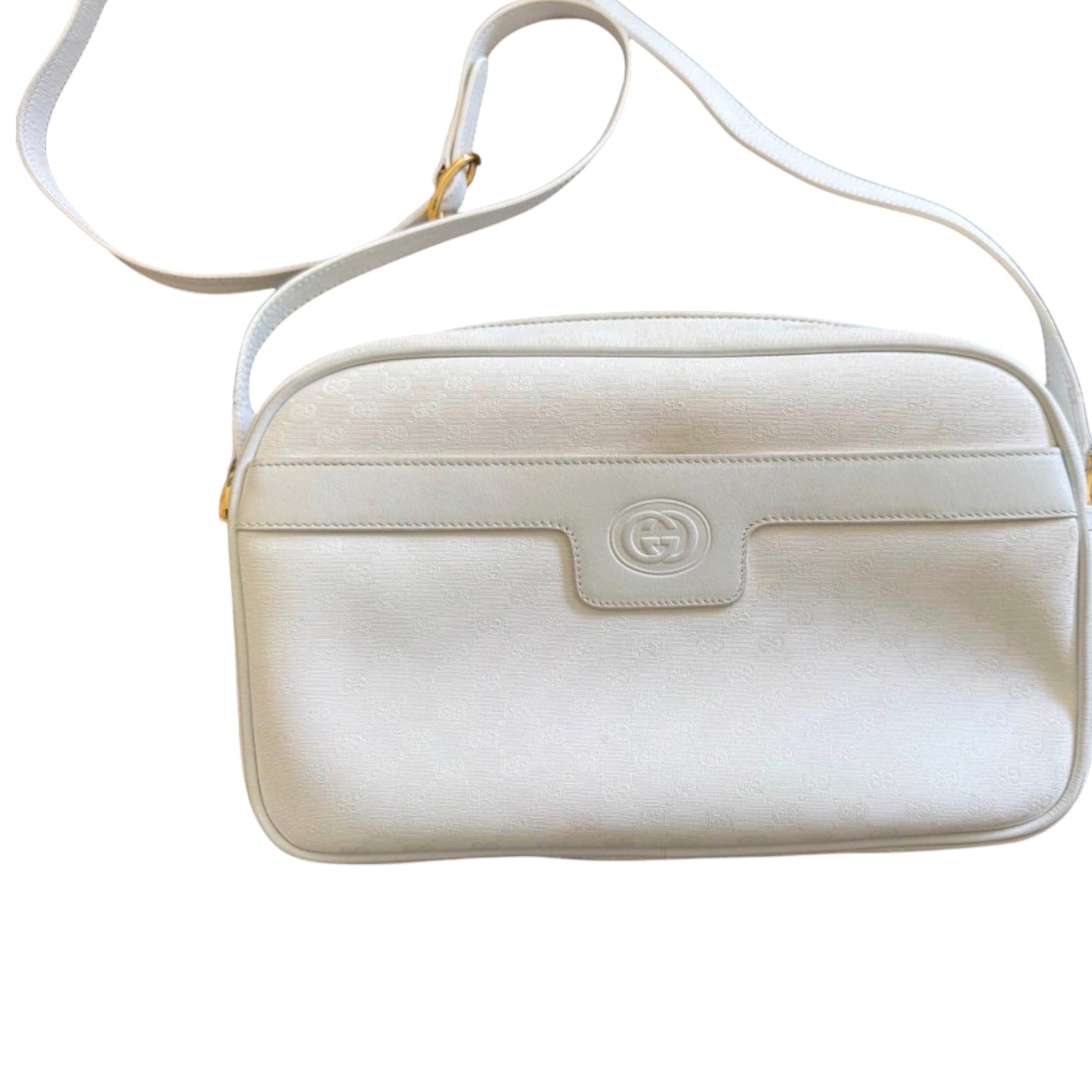 Vintage White Gucci Crossbody Bag