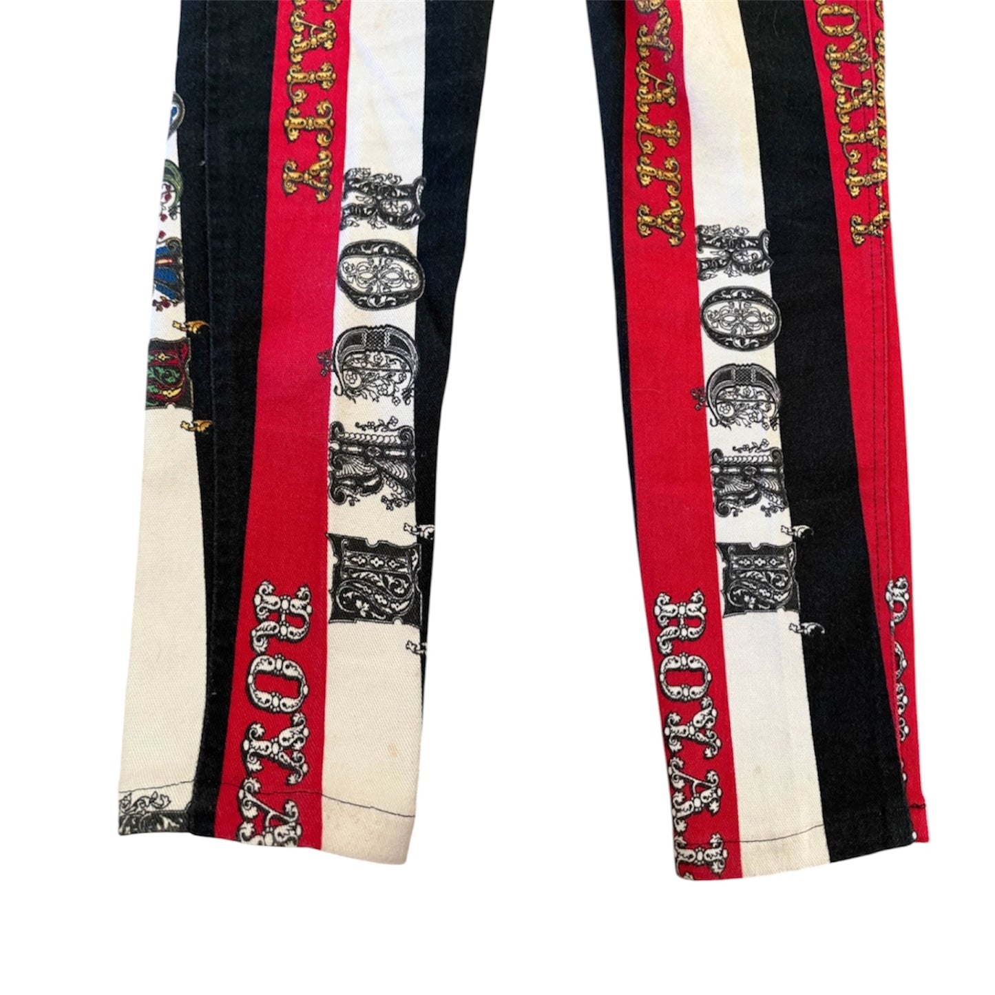Rare Versace Jeans Couture Rock & Royalty Print Jeans
