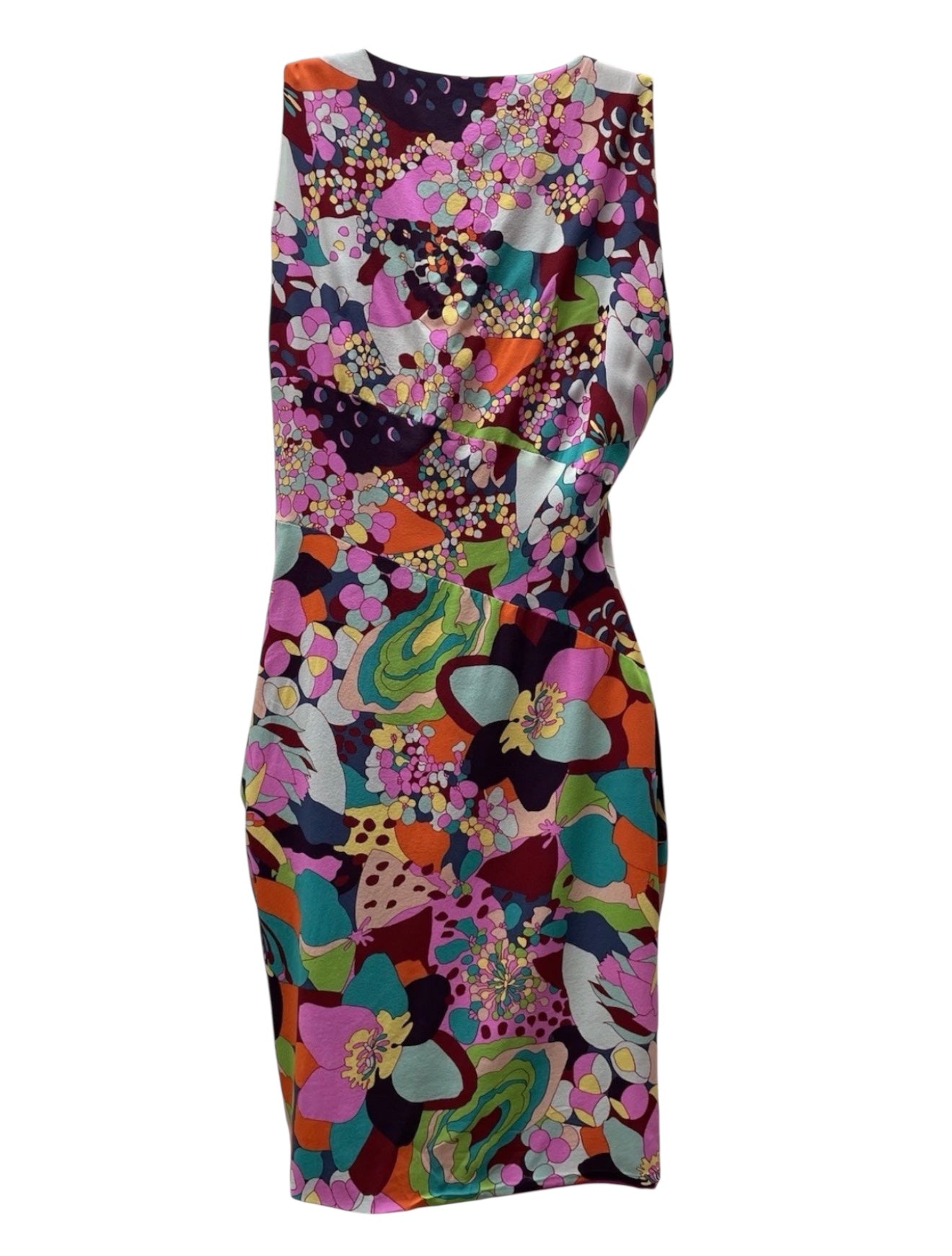 Vintage Gianni Versace 2003 Runway Silk Floral Dress – One Shoulder Cutout
