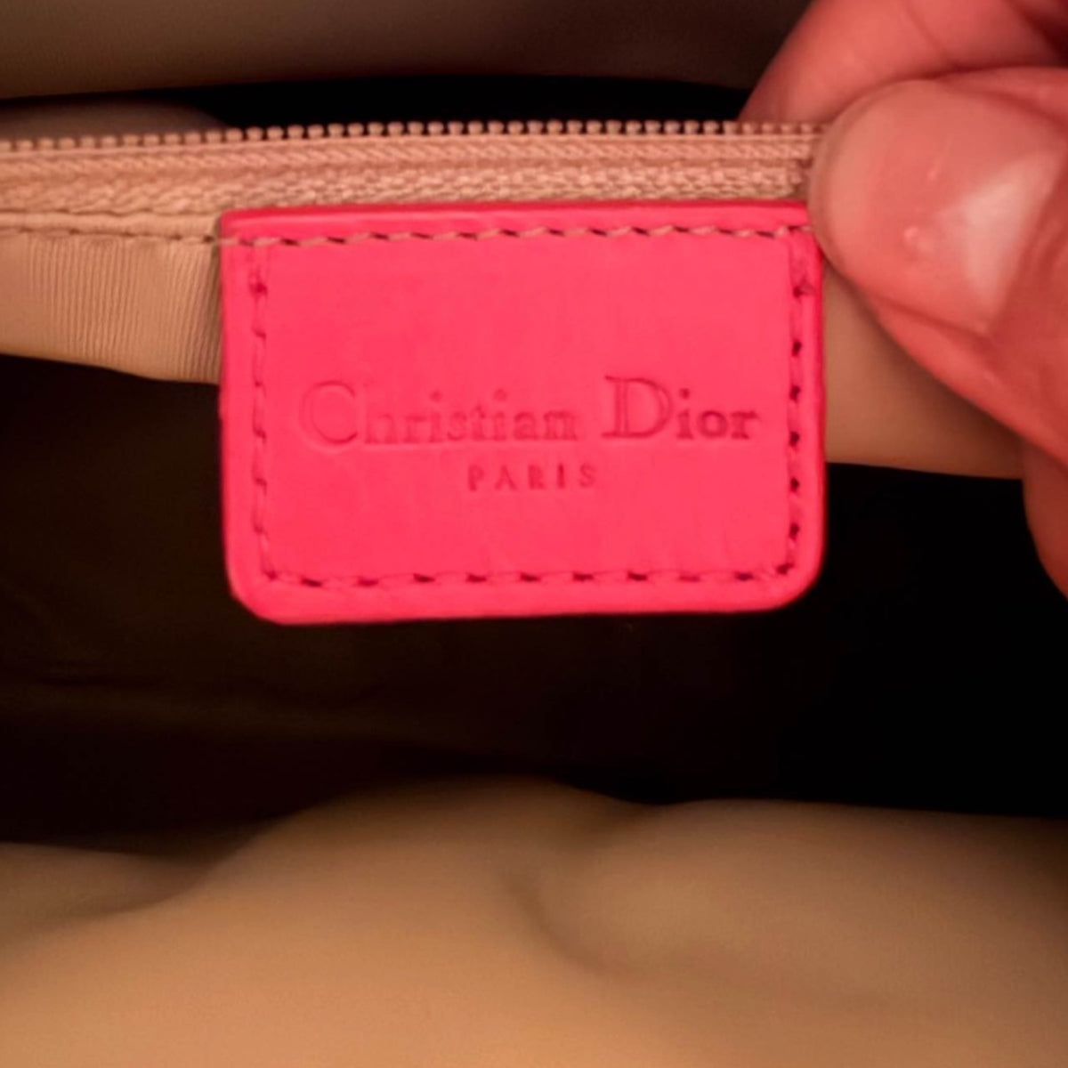 Christian Dior Vintage Trotter Street Chic Double Pocket Shoulder Bag – Pink