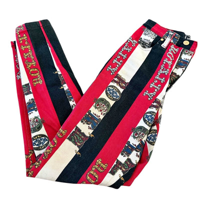 Rare Versace Jeans Couture Rock & Royalty Print Jeans