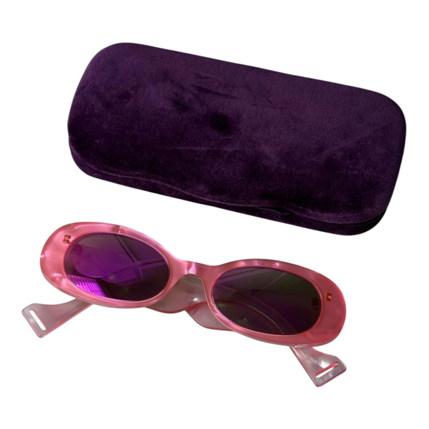 Gucci Pink Oval Sunglasses GG0517S