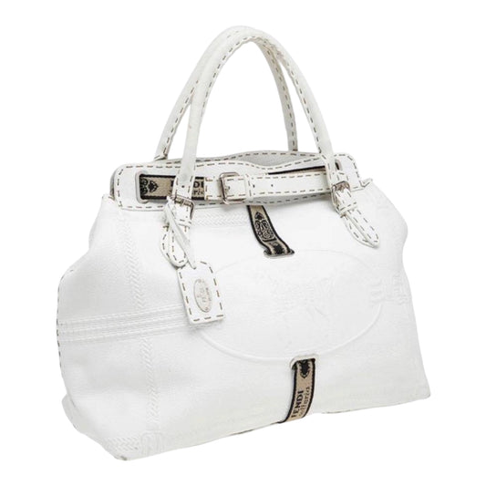 Fendi White Classic Handbag