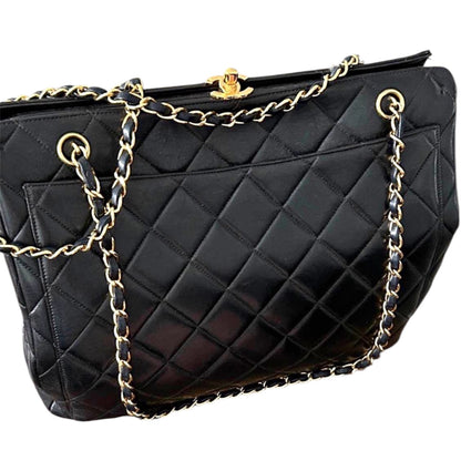 Chanel Classic Lambskin Double Flap Shoulder Bag