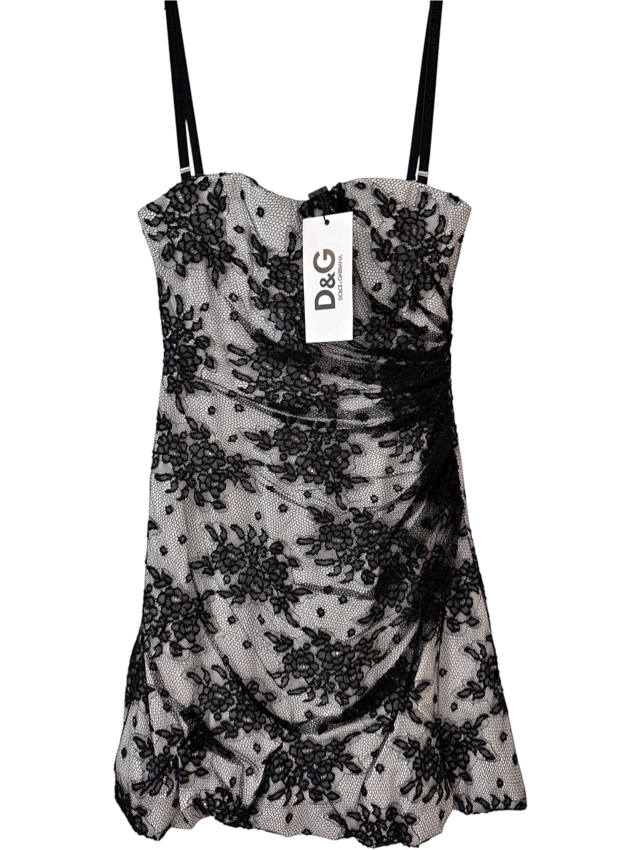 Dolce & Gabbana Black Lace Mini Dress