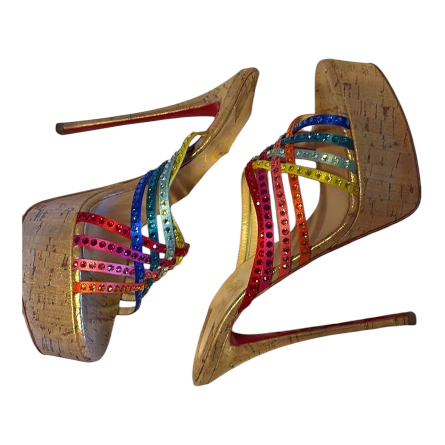 Christian Louboutin Rainbow Crystal Heels