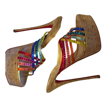 Christian Louboutin Rainbow Crystal Heels
