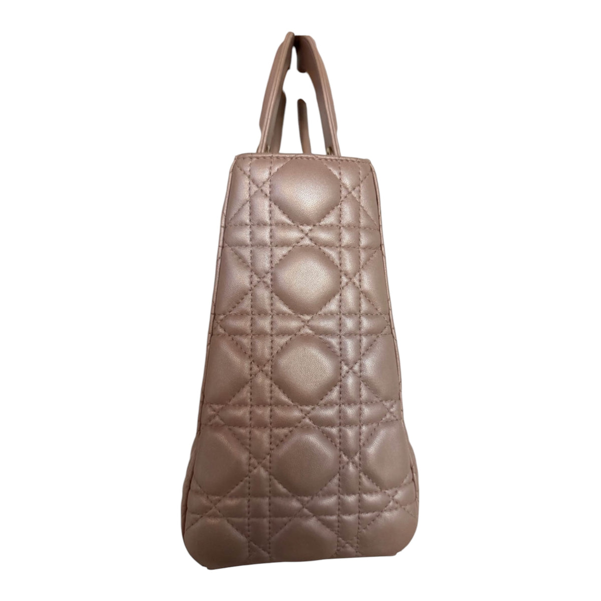 Dior Metallic Pink Cannage Lady Dior Bag