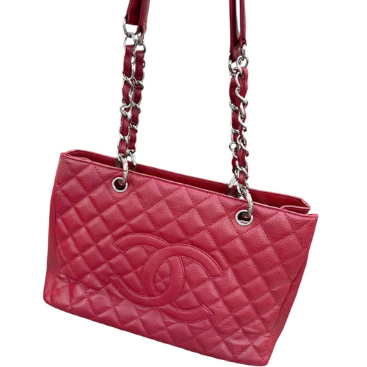 CHANEL GST Grand Shopping Tote | Red Caviar Leather