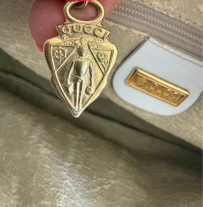 Vintage White Gucci Crossbody Bag