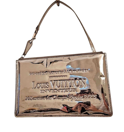 Louis Vuitton Silver Miroir Pochette Bag