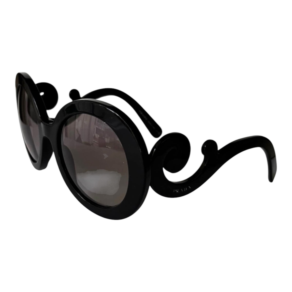 Prada Minimal Baroque Black Swirl Sunglasses SPR27N