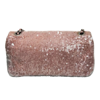 Chanel Pink Waterfall Sequin CC Flap Bag