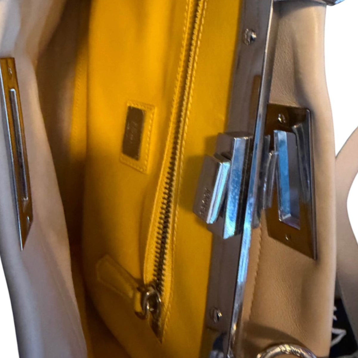 Fendi Peekaboo Floral Embellished Leather Bag