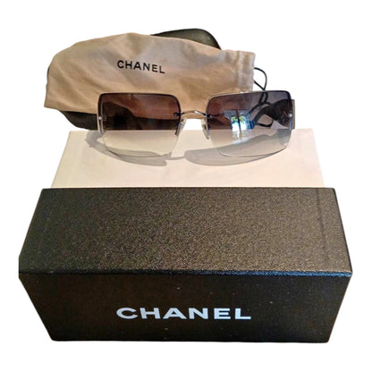 Chanel Crystal CC Logo Sunglasses 4095
B Black 24762