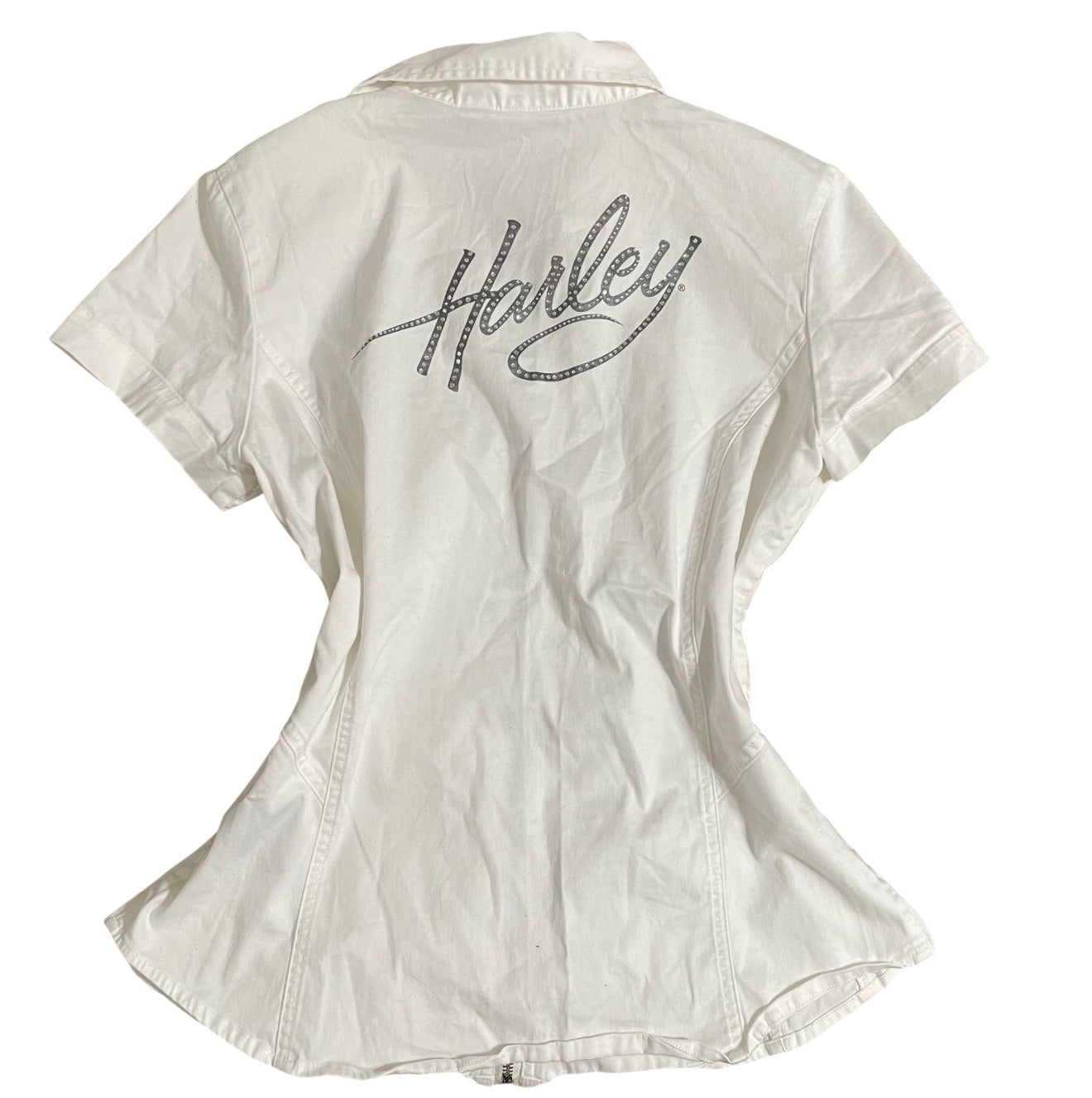 Harley-Davidson Zip-Up Rhinestone Logo Top 2006