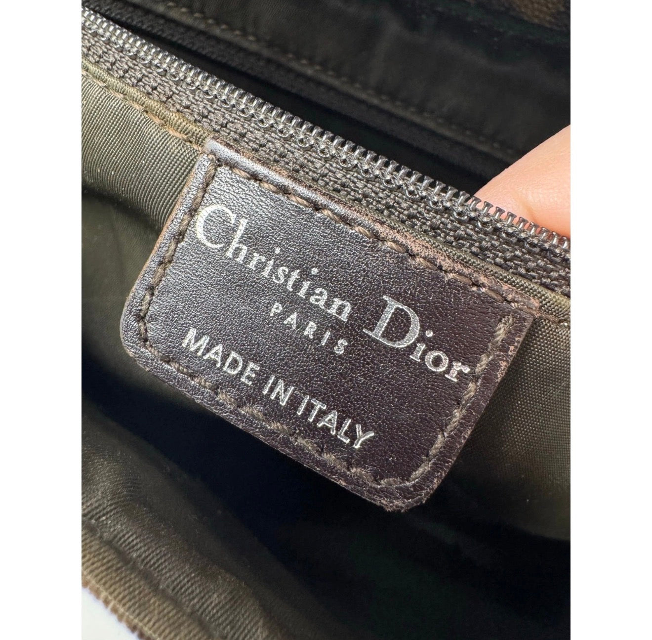 Christian Dior Trotter Monogram Shoulder Bag (Galliano Era)