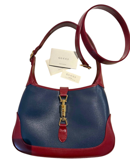 Gucci Jackie 1961 Shoulder Bag – Blue & Red Leather