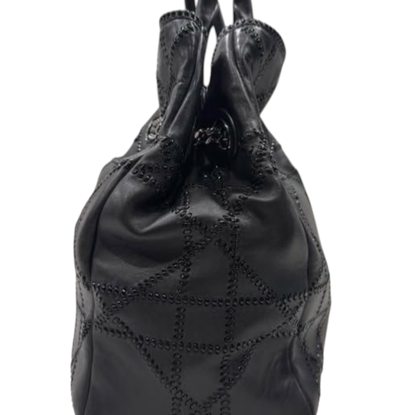 Christian Dior Chri Chri Cannage Leather Tote Bag