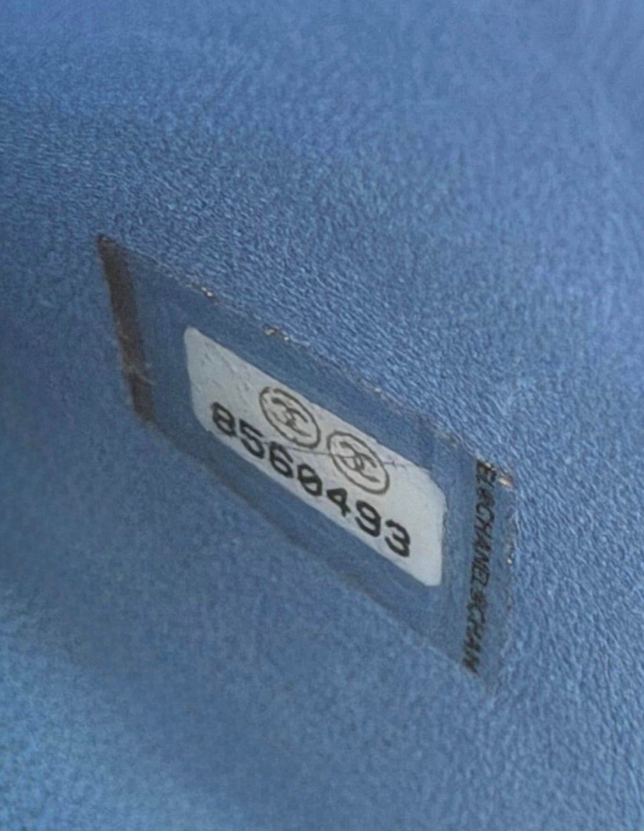 Chanel Blue Crocodile Top Handle Bag
