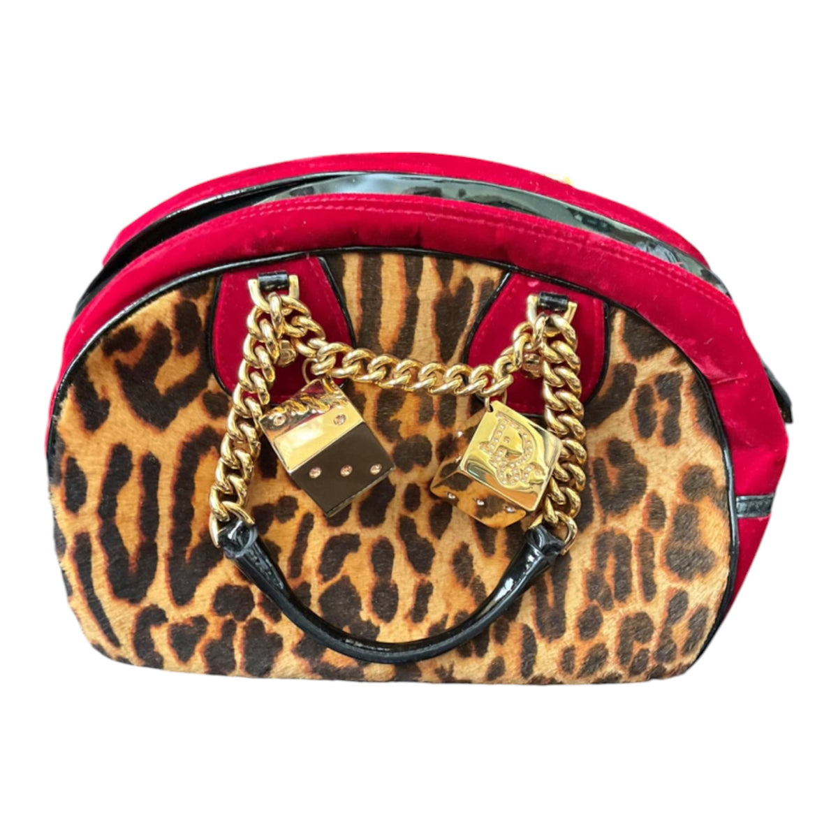 Christian Dior Gambler Leopard Dice Bag — John Galliano Era