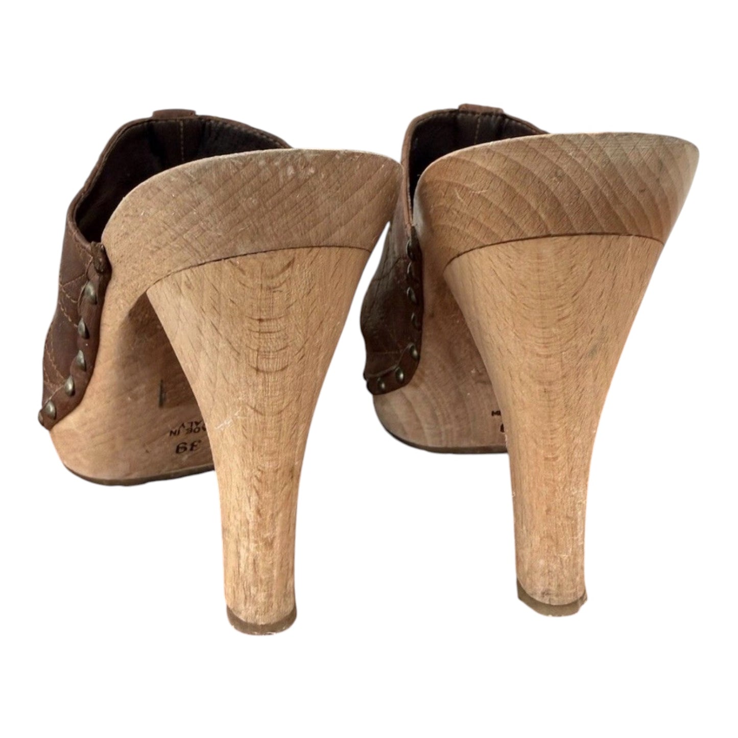 Christian Dior Quilted Leather Clog Mules with D Charm
