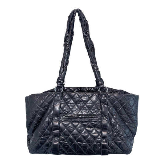 Chanel XL Quilted Leather Chain Tote