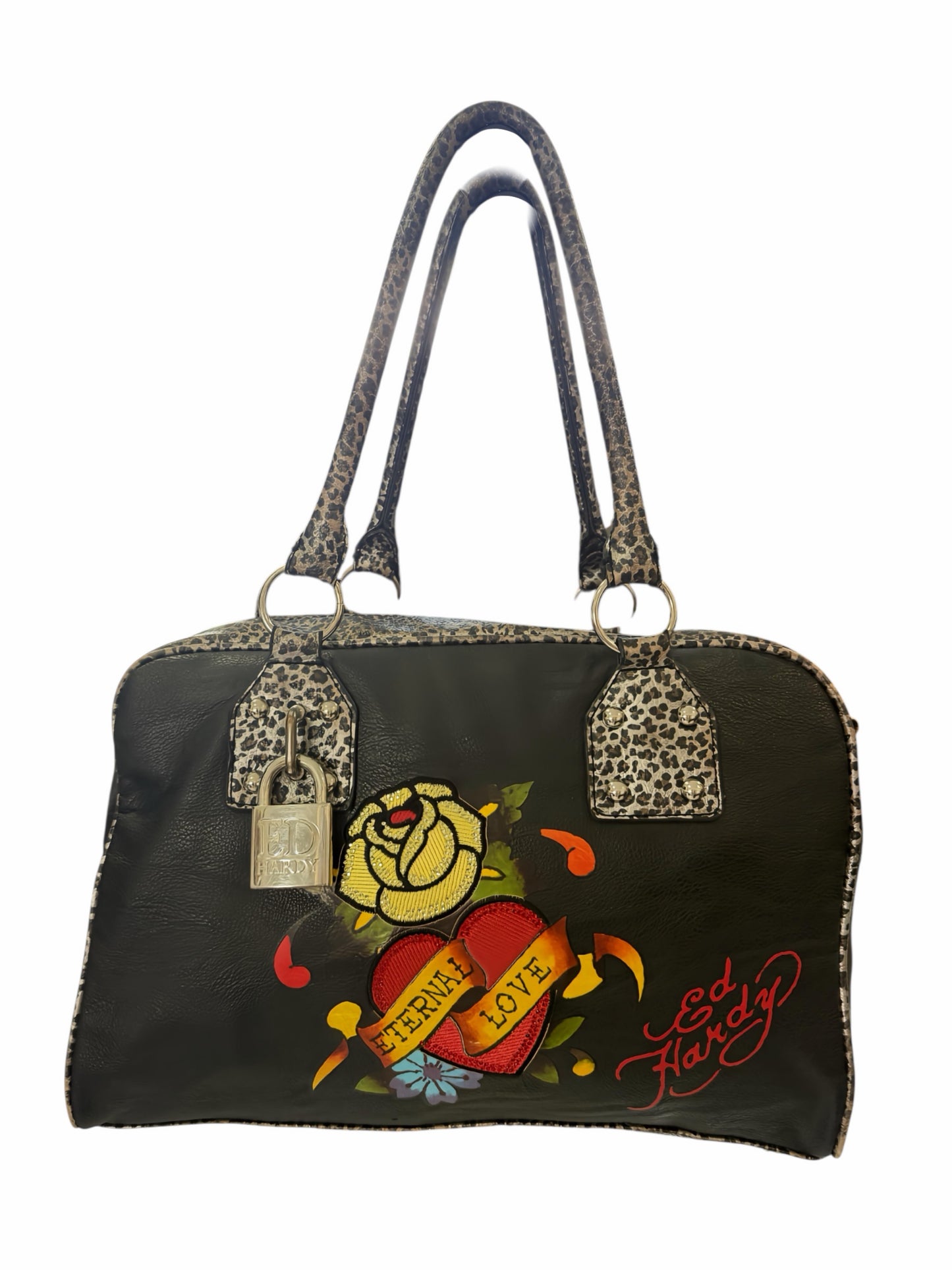 Ed Hardy Eternal Love Rose Shoulder Bag 2010