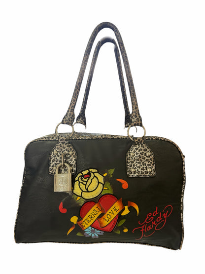 Ed Hardy Eternal Love Rose Shoulder Bag 2010