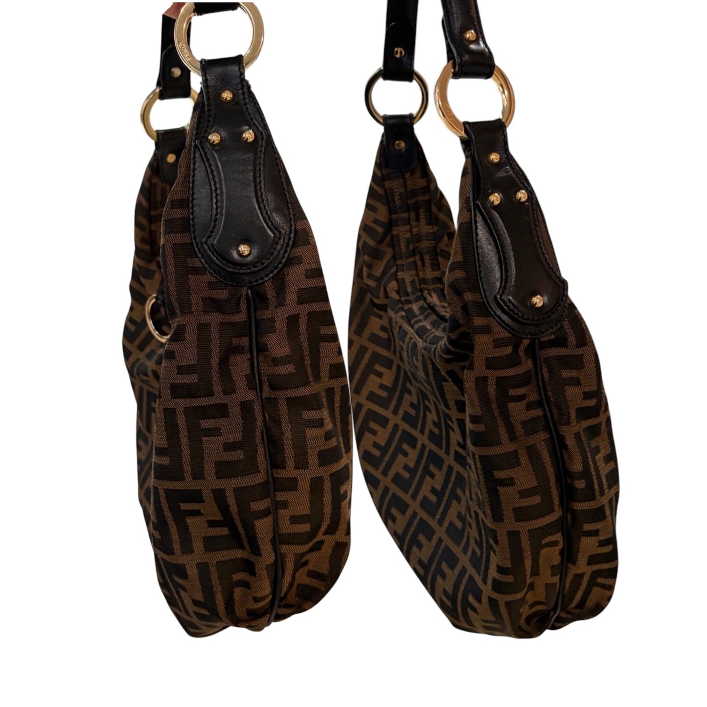 Fendi Zucca FF Canvas Hobo Bag