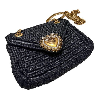 Dolce & Gabbana Raffia Devotion Bag