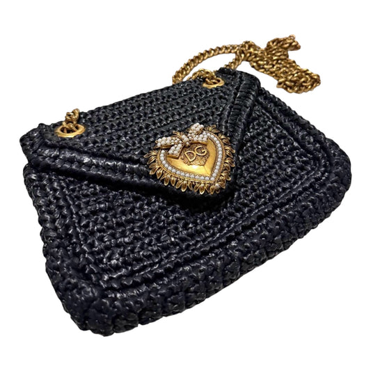 Dolce & Gabbana Raffia Devotion Bag