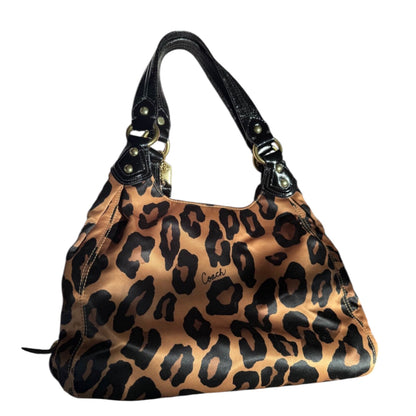 Coach Madison Phoebe Leopard Ocelot Shoulder Bag