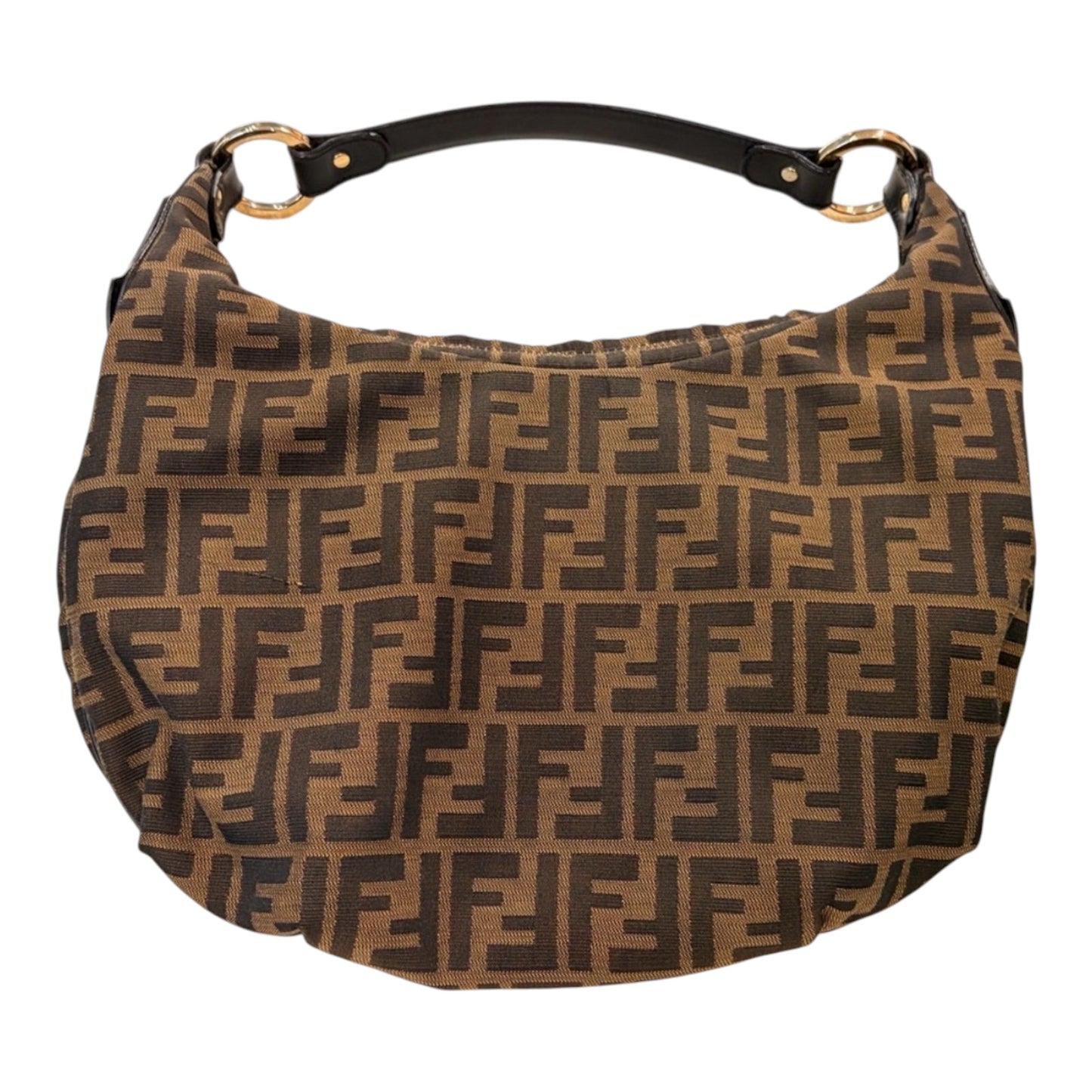 Fendi Zucca FF Canvas Hobo Bag
