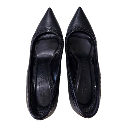Burberry Black Embellished Pointed-Toe Pumps