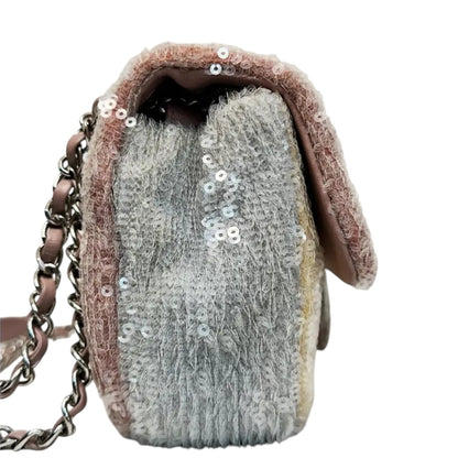Chanel Pink Waterfall Sequin CC Flap Bag