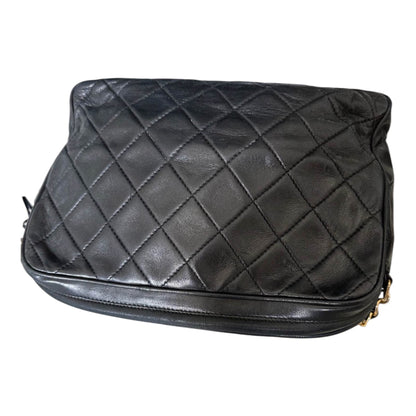 Chanel Black Quilted Tassel Shoulder Bag