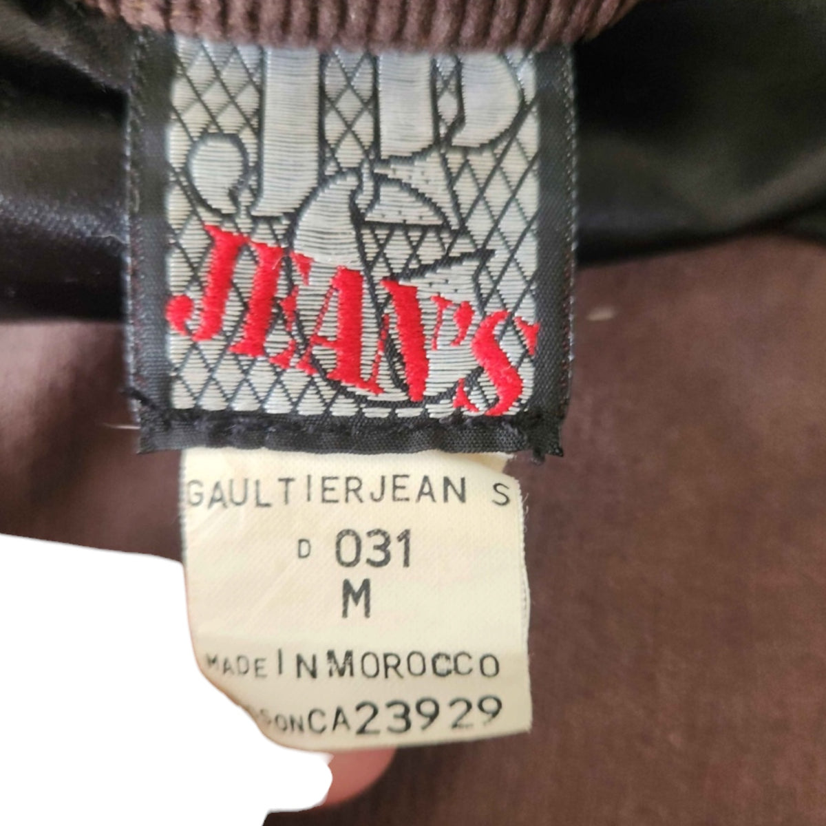 Jean Paul Gaultier Brown Corduroy Trucker Jacket