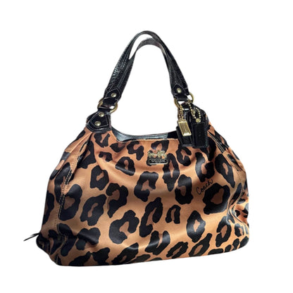 Coach Madison Phoebe Leopard Ocelot Shoulder Bag