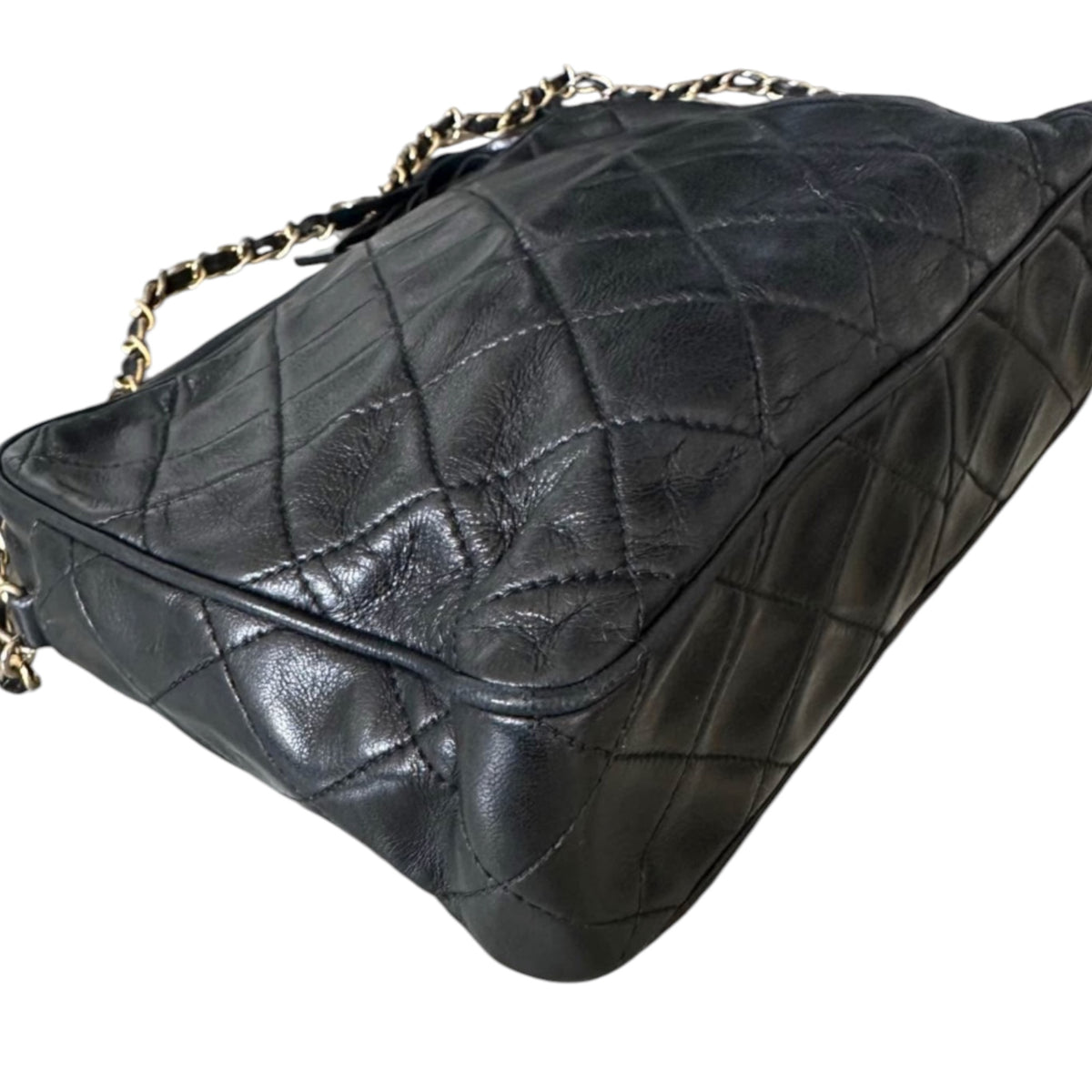 Chanel Black Quilted Tassel Shoulder Bag