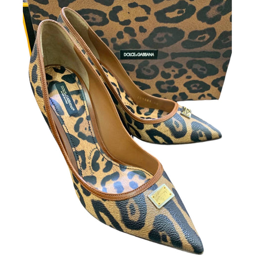 Dolce & Gabbana Leopard-Print Pointed-Toe Pumps